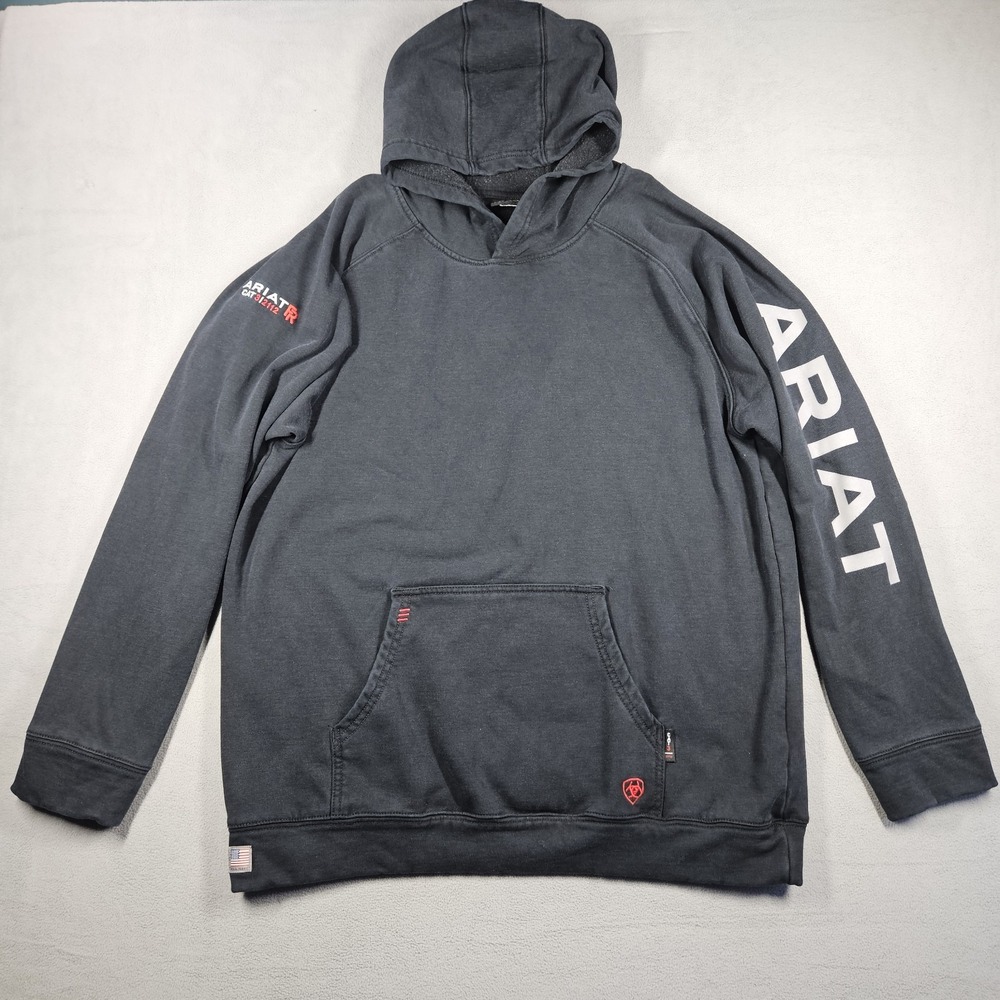 Ariat FR Work Hoodie CAT3 2112 Mens LT Pullover Hoodie Black Sweatshirt Workwear